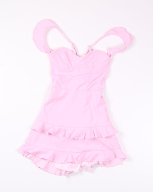 Pink Lucy in the Sky Mini Dress, XS