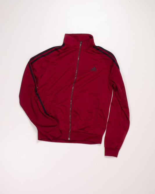 Red Adidas Zip Up, S