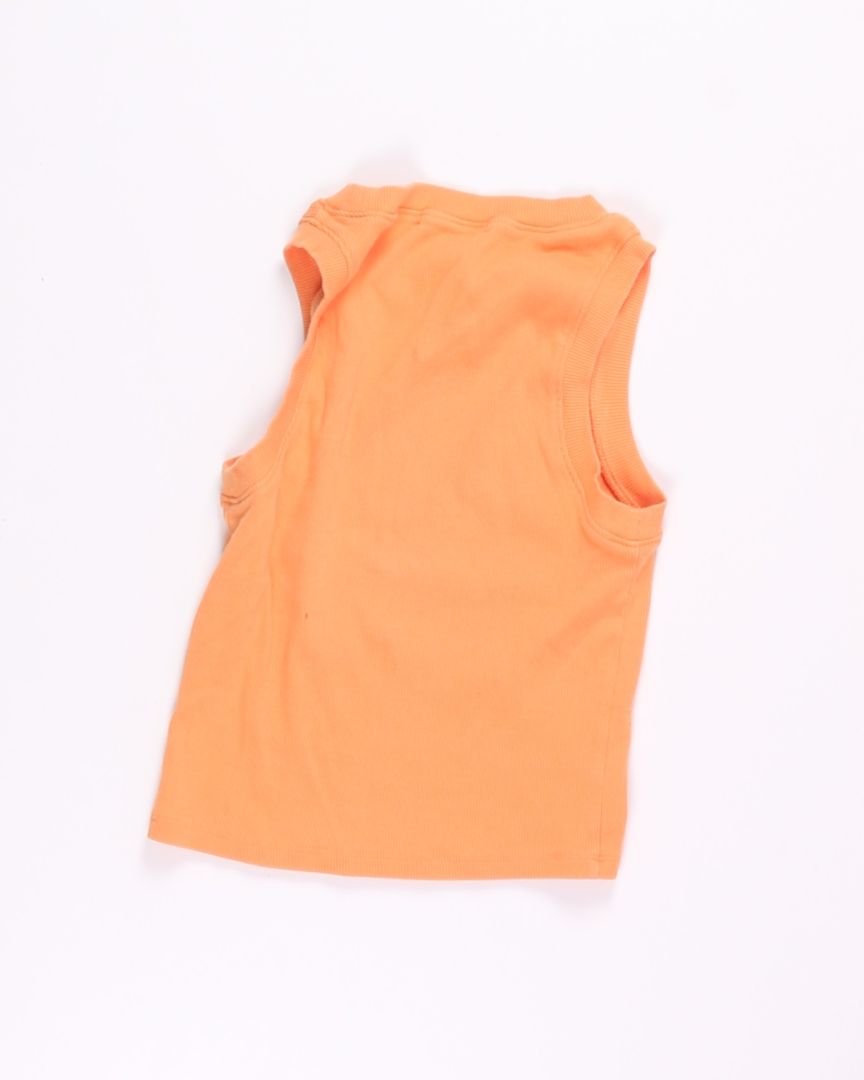 Orange Forever21 Cropped Tank, S