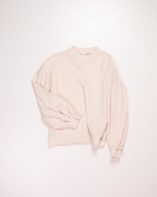 Cream Lush Mockneck, M