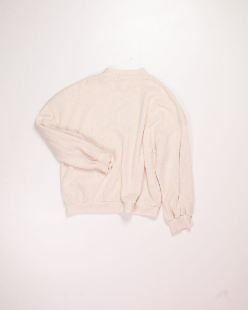 Cream Lush Mockneck, M
