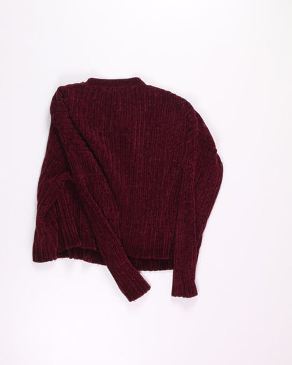 Red Forever21 Cropped Sweater, L