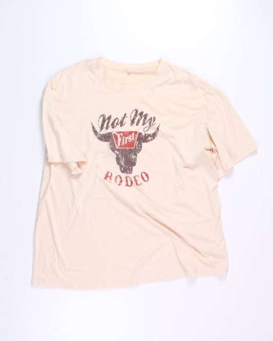 Cream Graphic Tee, 2X