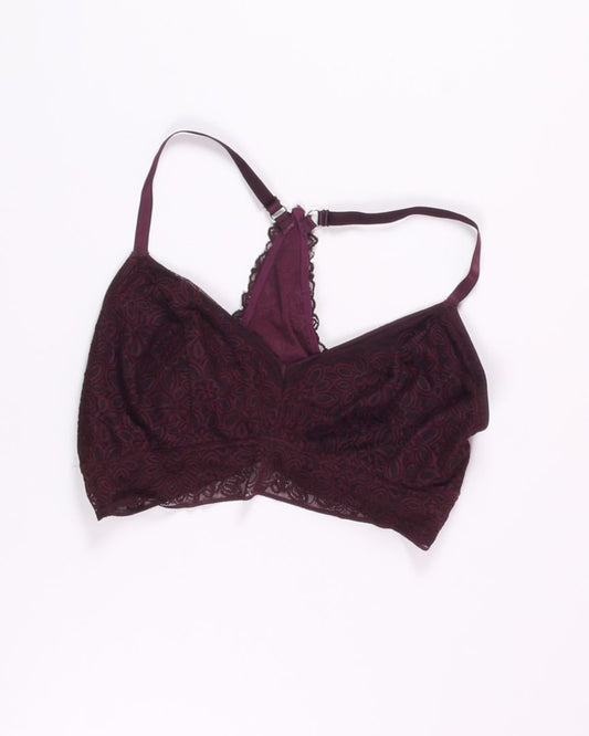 Purple Aerie Lace Bralette, XL