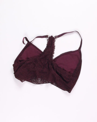 Purple Aerie Lace Bralette, XL