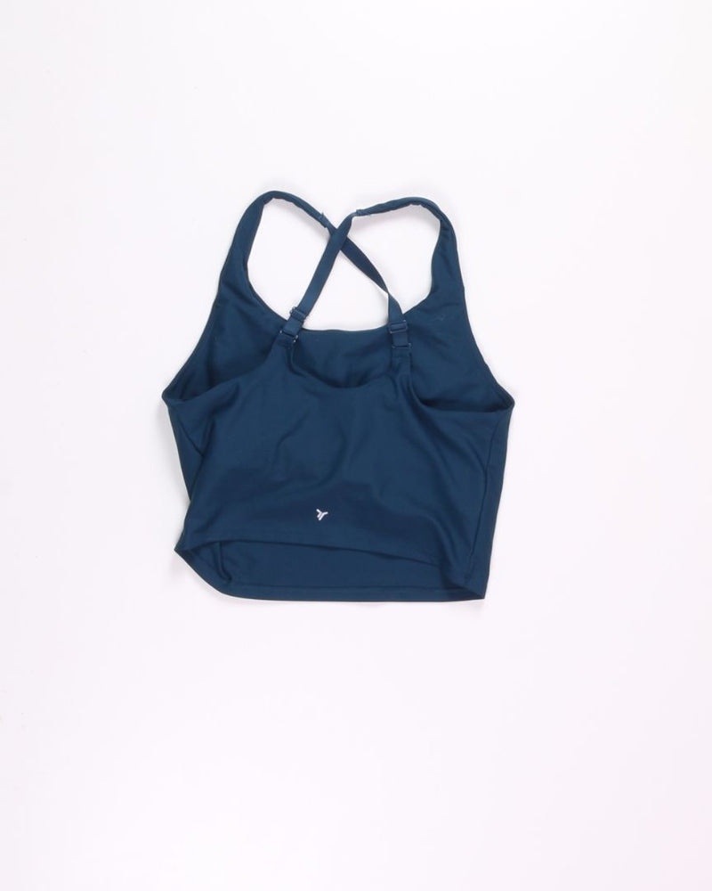 Blue Old Navy Active Longline Sports Bra, L