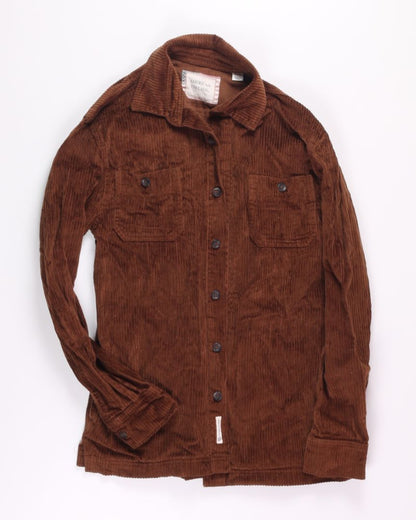 Brown American Threads Corduroy Button Down, S