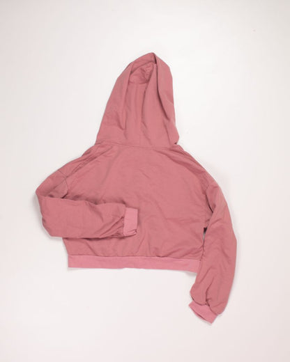 Pink Shein Cropped Hoodie, S