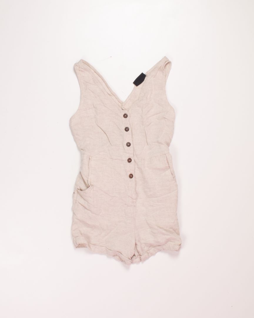 Beige Vici Romper, S