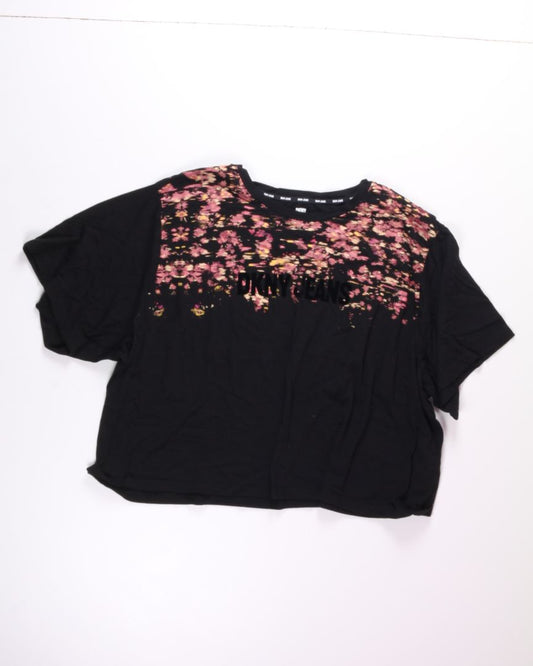 Black DKNY Cropped Tee, 3X