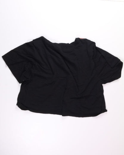 Black DKNY Cropped Tee, 3X