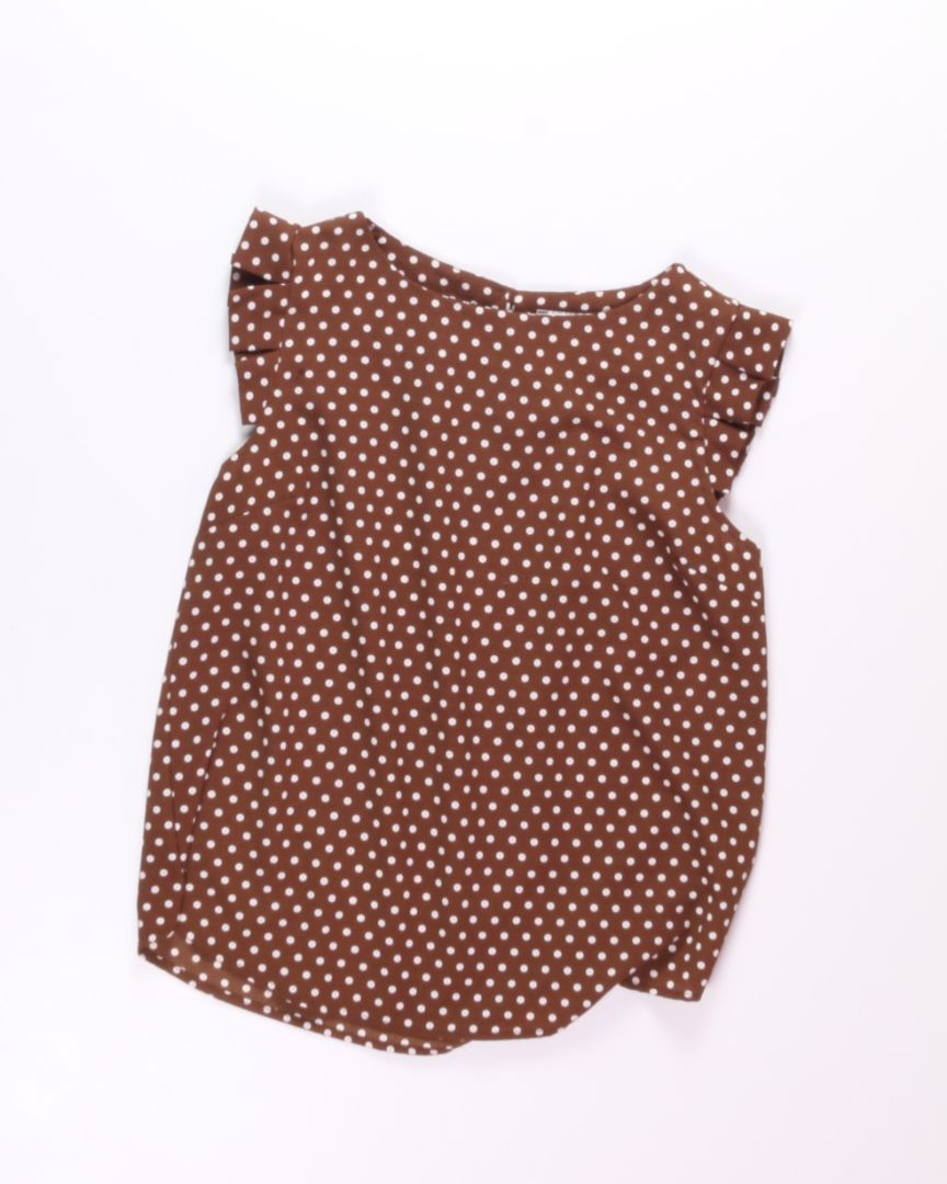 Brown Monteau Blouse, M