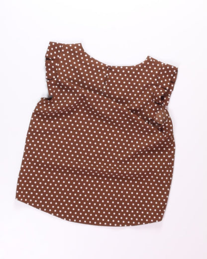 Brown Monteau Blouse, M