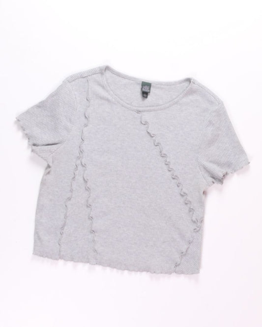 Gray Wild Fable Ribbed Tee, XL