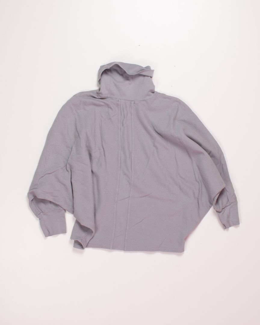 Gray Stateside Waffel Knit Top, XS