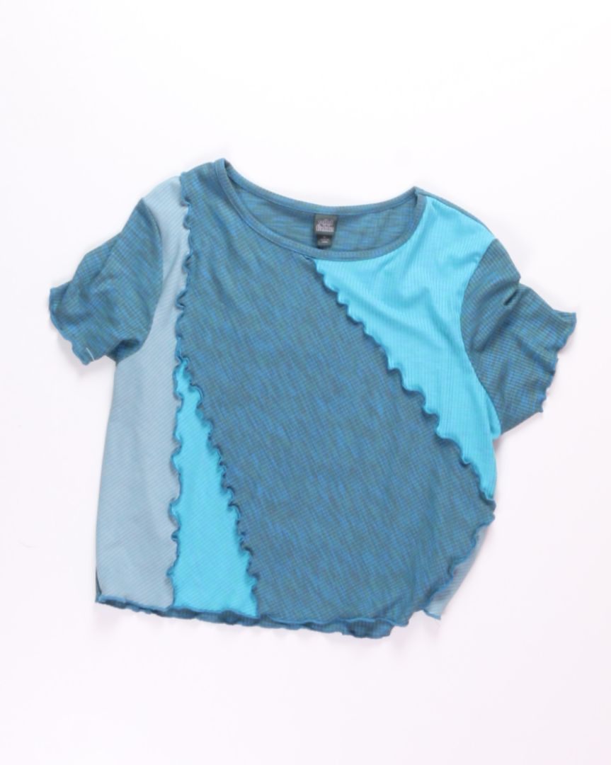 Blue Wild Fable Ribbed Tee, XL