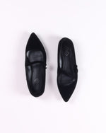 Black A+ Ballet Flats, 7.5