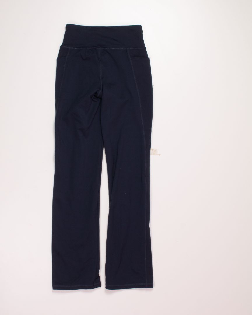 Navy Jockey Yoga Pants, XS