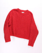 Red American Eagle Cropped Sweater, M