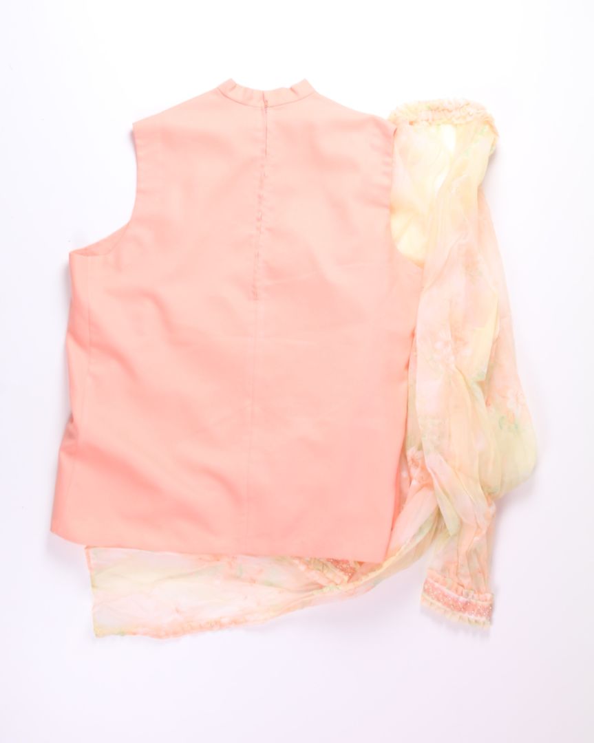 Pink  Vintage Tank + Duster Set, XL