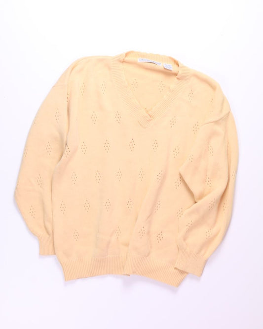 Yellow Izod Club Vintage Sweater, XL