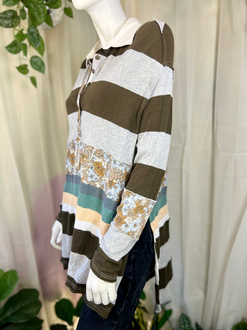 We the Free Casual Oversized Polo Tunic, XS
