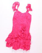 Pink Glamaker Tiered Dress, S