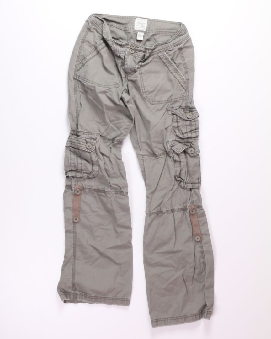 Green Aeropostal Y2K Cargo Pants, 1/2