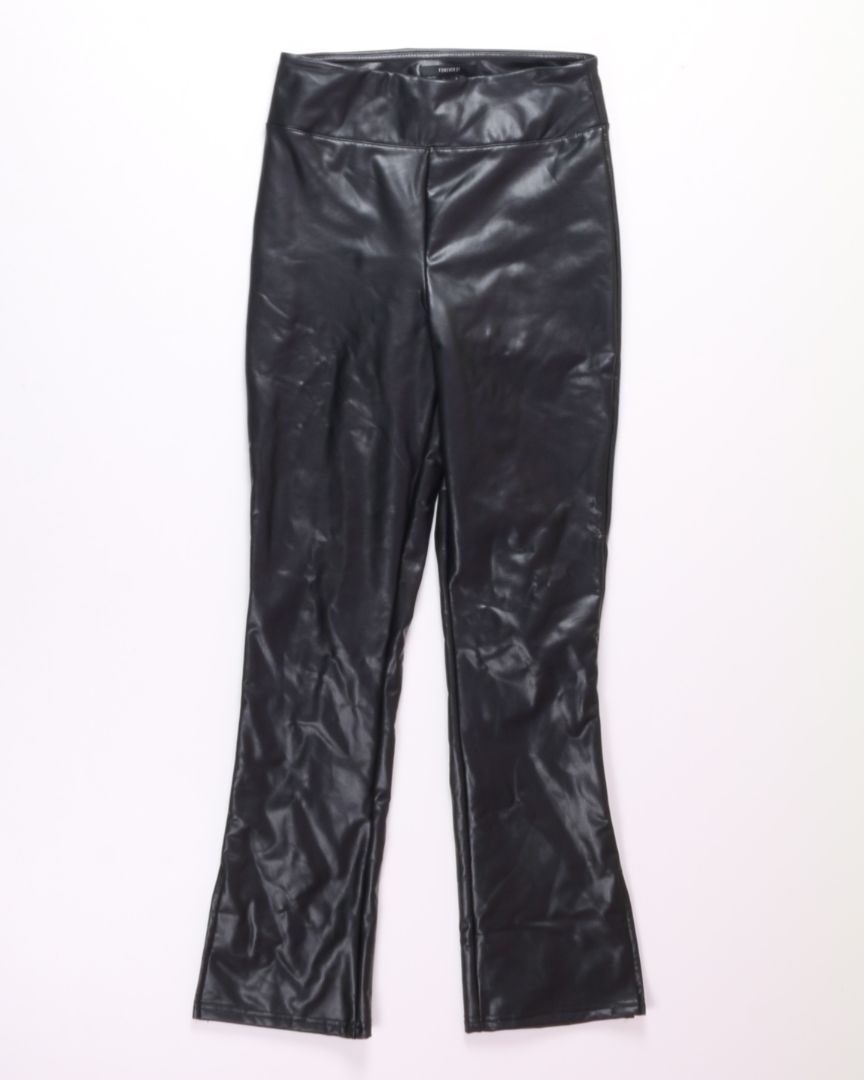 Black Forever 21 Pleather Pants, S