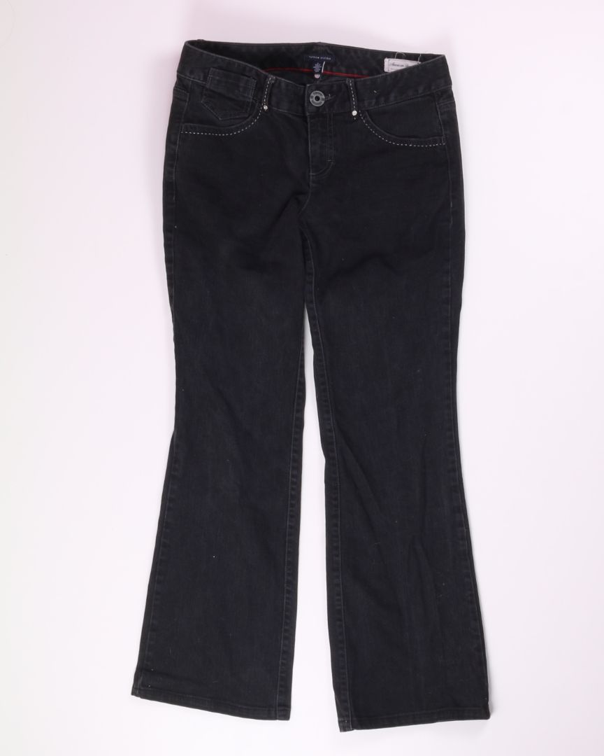 Black Tommy Hilfiger Bootcut Jeans, 6