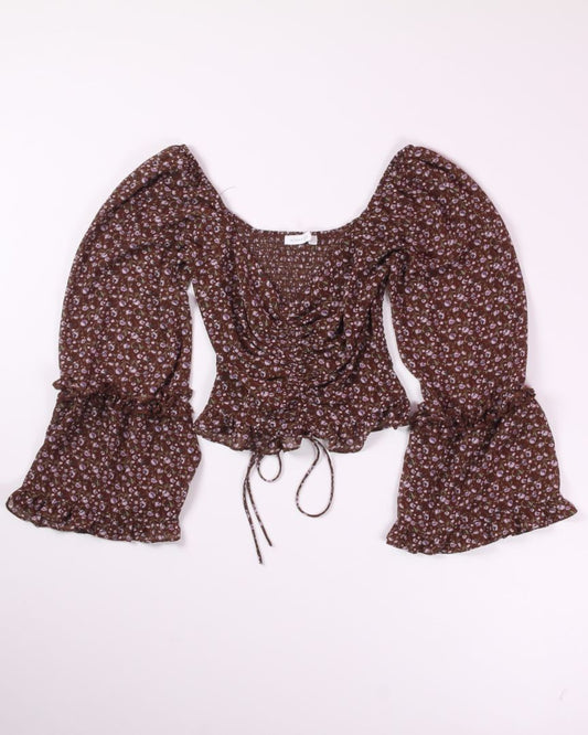 Brown Altar'd State Blouse, S