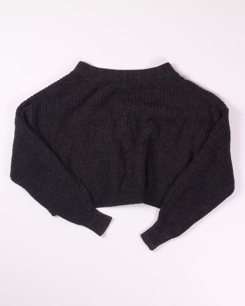 Black Urban Outfitters Cropped Cardigan, S