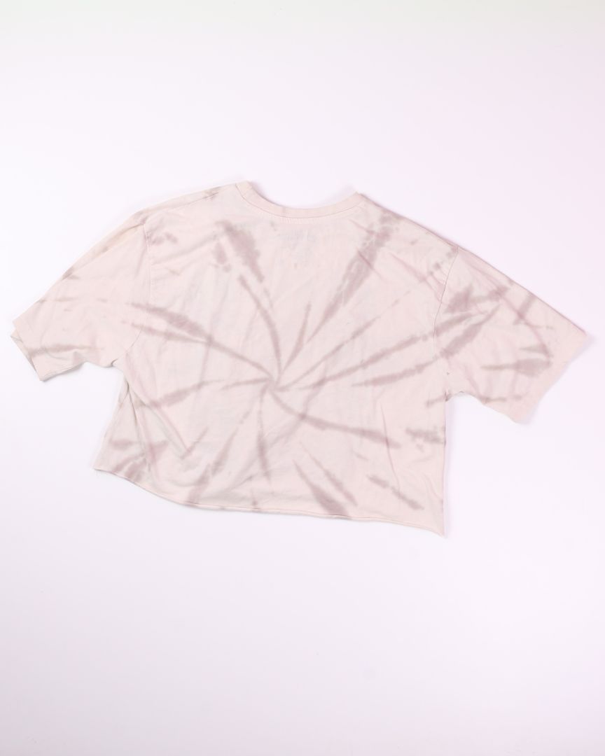 Cream Sublime Cropped Graphic Tee, XL