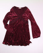 Maroon Altar'd State Mini Dress, L