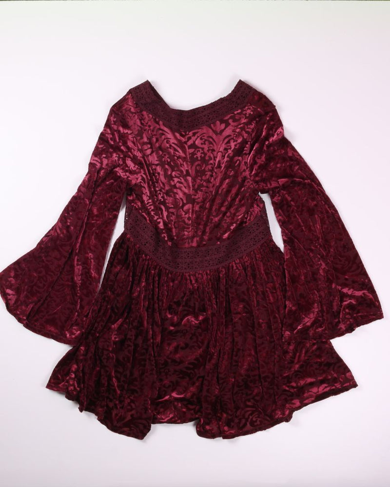 Maroon Altar'd State Mini Dress, L