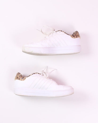 White Adidas Casual Sneakers, 9.5