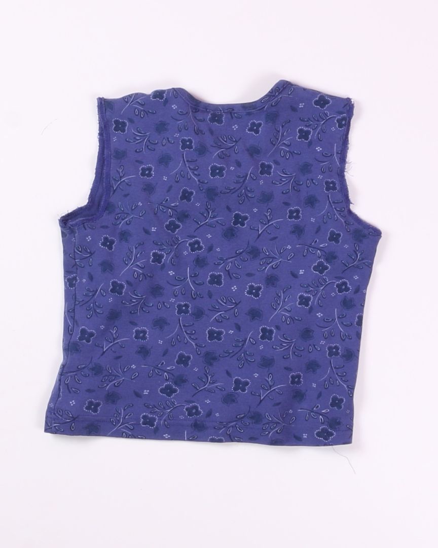 Blue Cropped Tank, XS