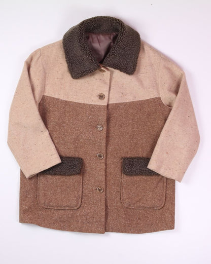 Brown Peacoat, 2X