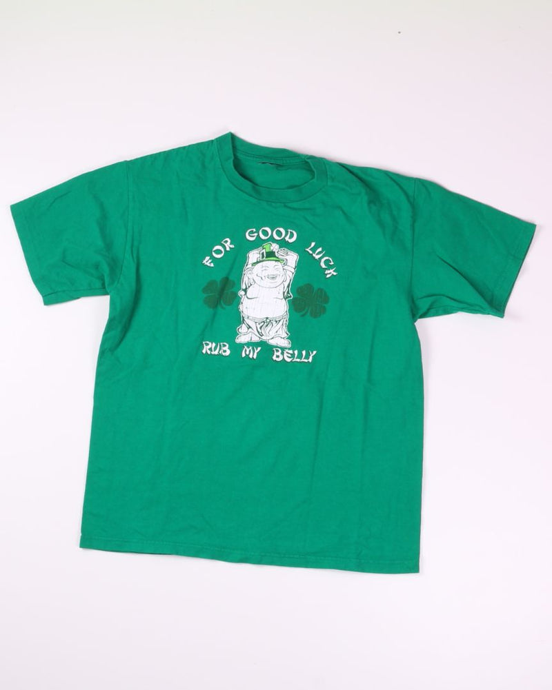 Green Graphic Tee, M