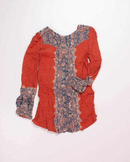 Orange Free People Blouse, S