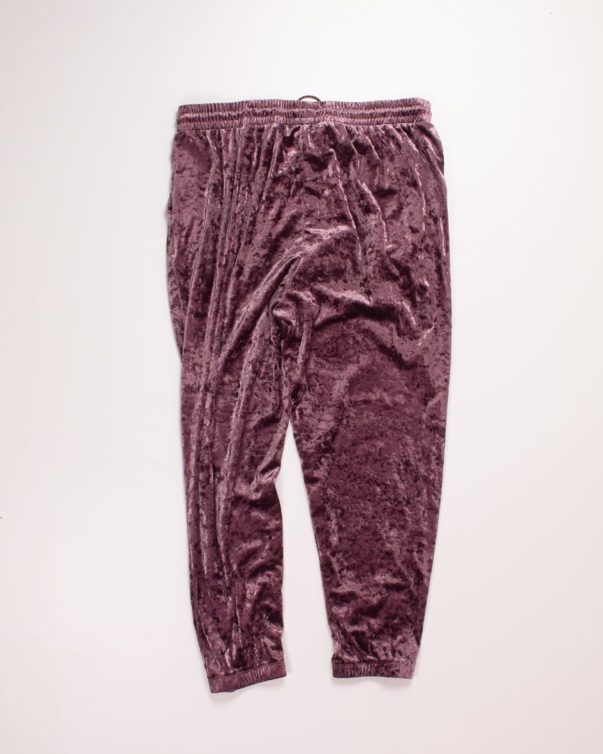 Purple Weavers Velour Pants, 33