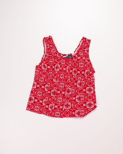 Red Zoey Beth Y2K Blouse, L