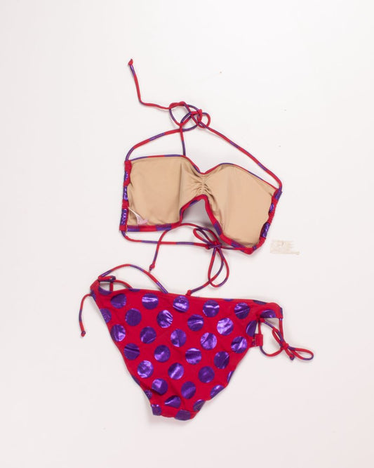 Red Victoria's Secret Y2K Swim Set, M