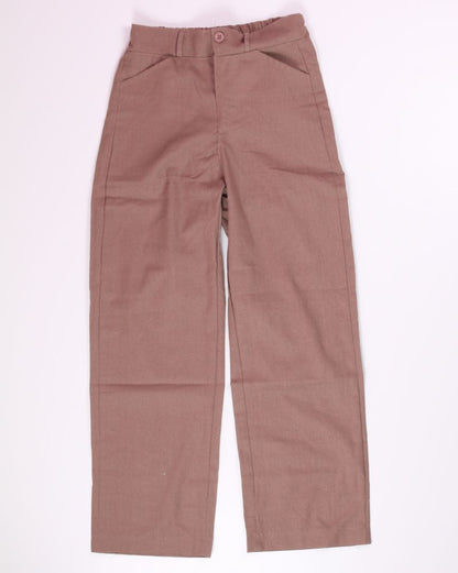 Brown  Wide Leg Trousers, L