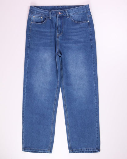 Denim  Straight Leg Jeans, L