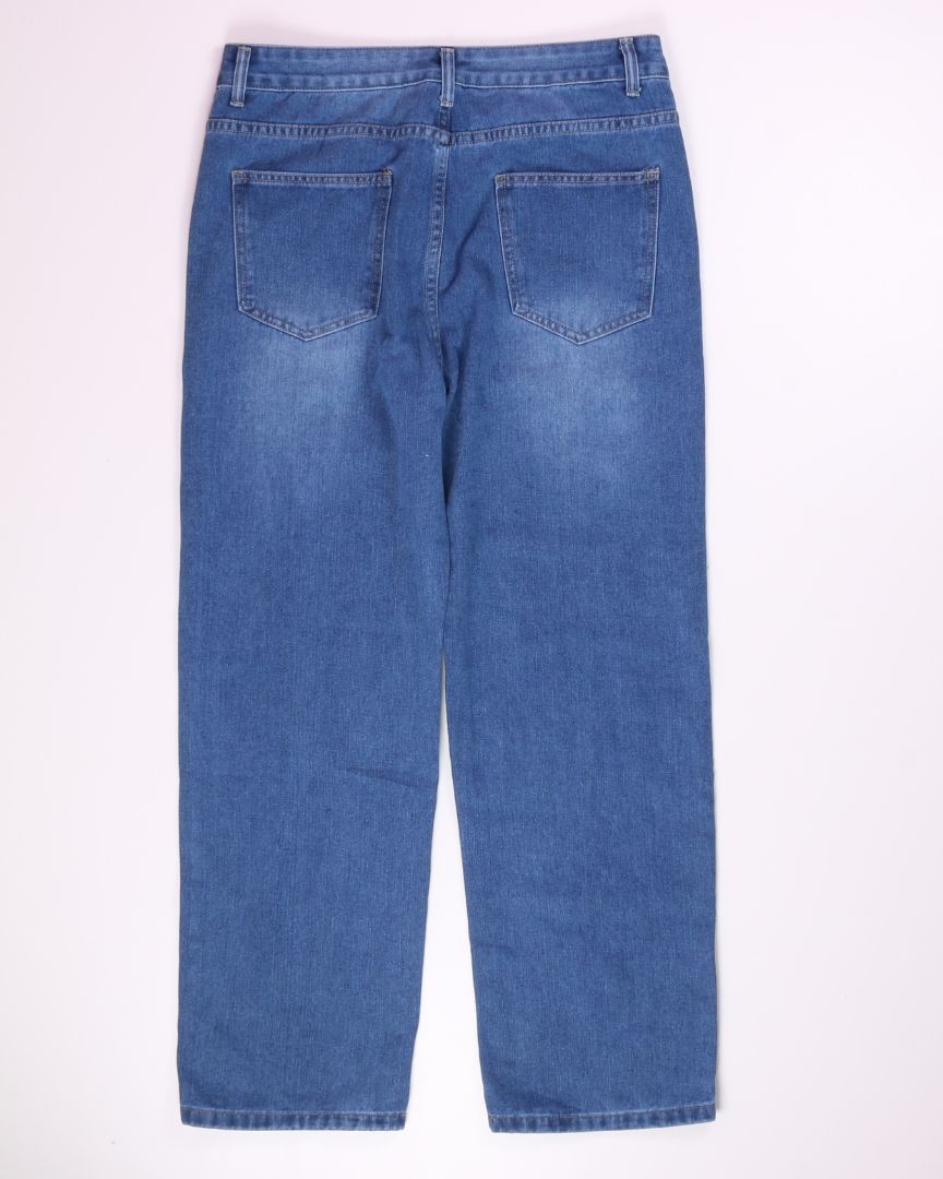 Denim  Straight Leg Jeans, L