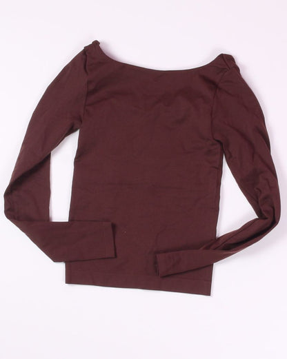 Brown Wallflower Basic Long Sleeve, XS