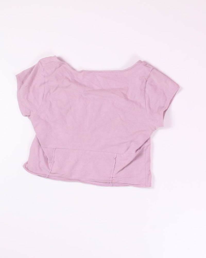 Purple PAC Cropped Tee, M