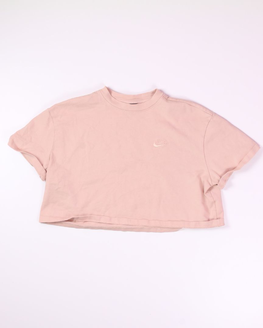 Tan Nike Cropped Tee, L