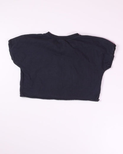 Black Forever21 Cropped Tee, S